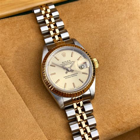 rolex lady datejust champagne